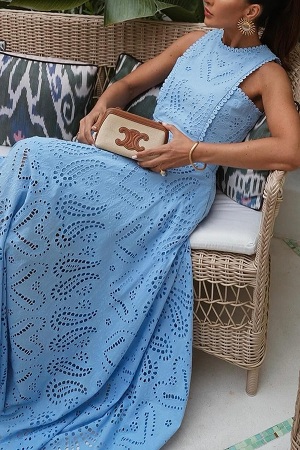 Larissa™ Embroidered Top & High-Waist Maxi Skirt Set