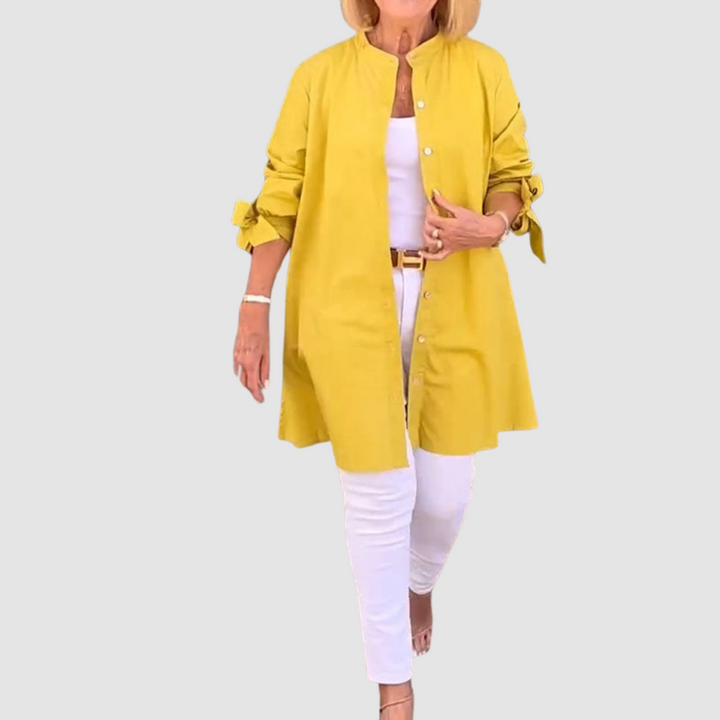 Kris™ Solid Color Casual Long-Sleeve Shirt