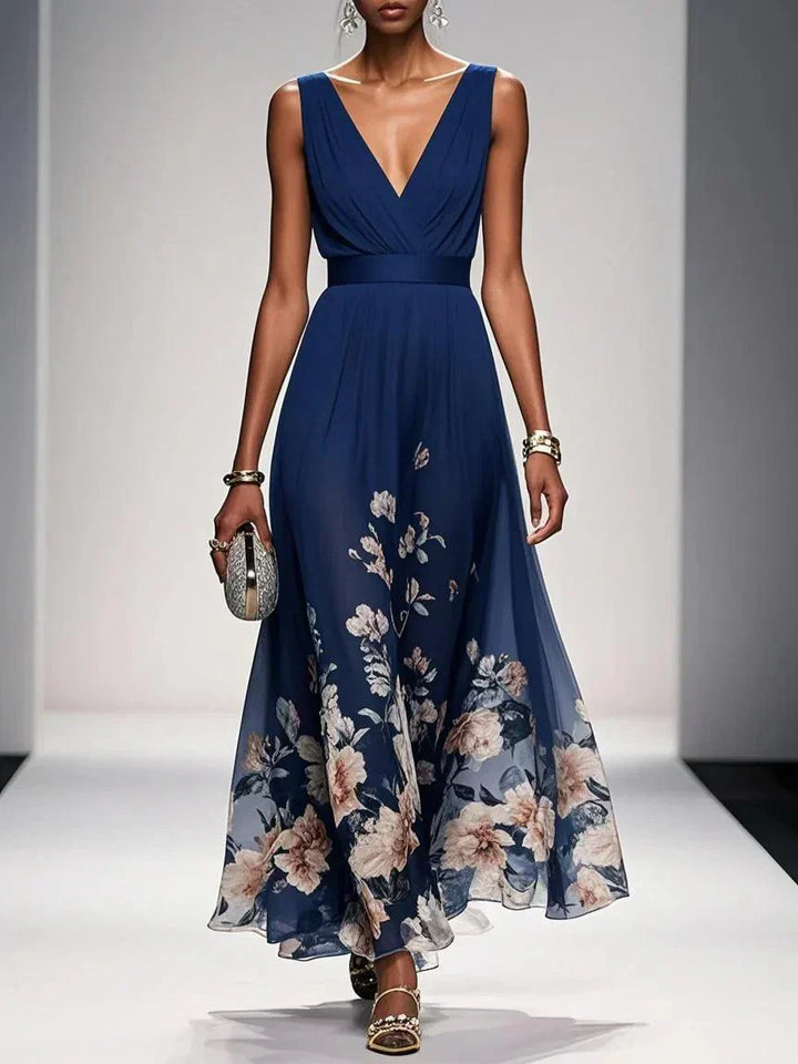 Serena | Women's Floral V Neck Wedding Guest Dress