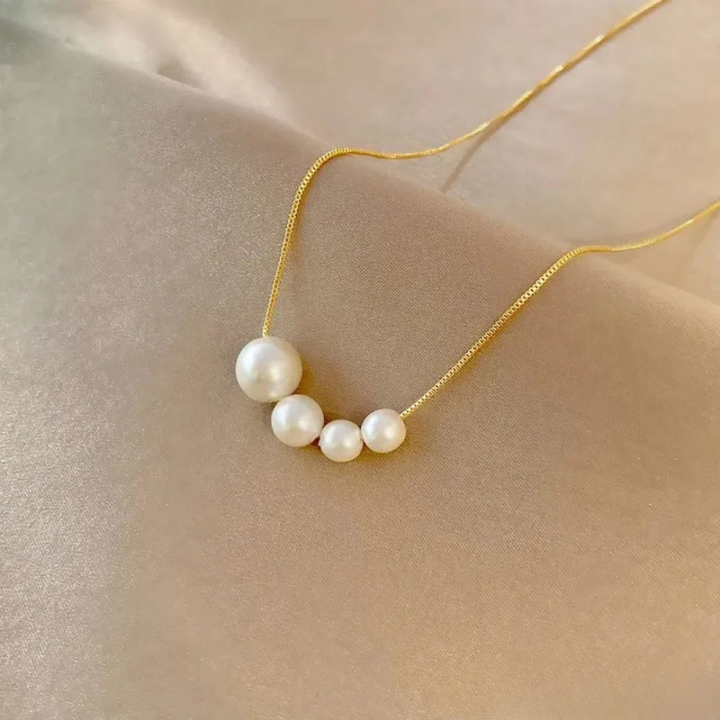 Unique Gold Freshwater Pearl Necklace
