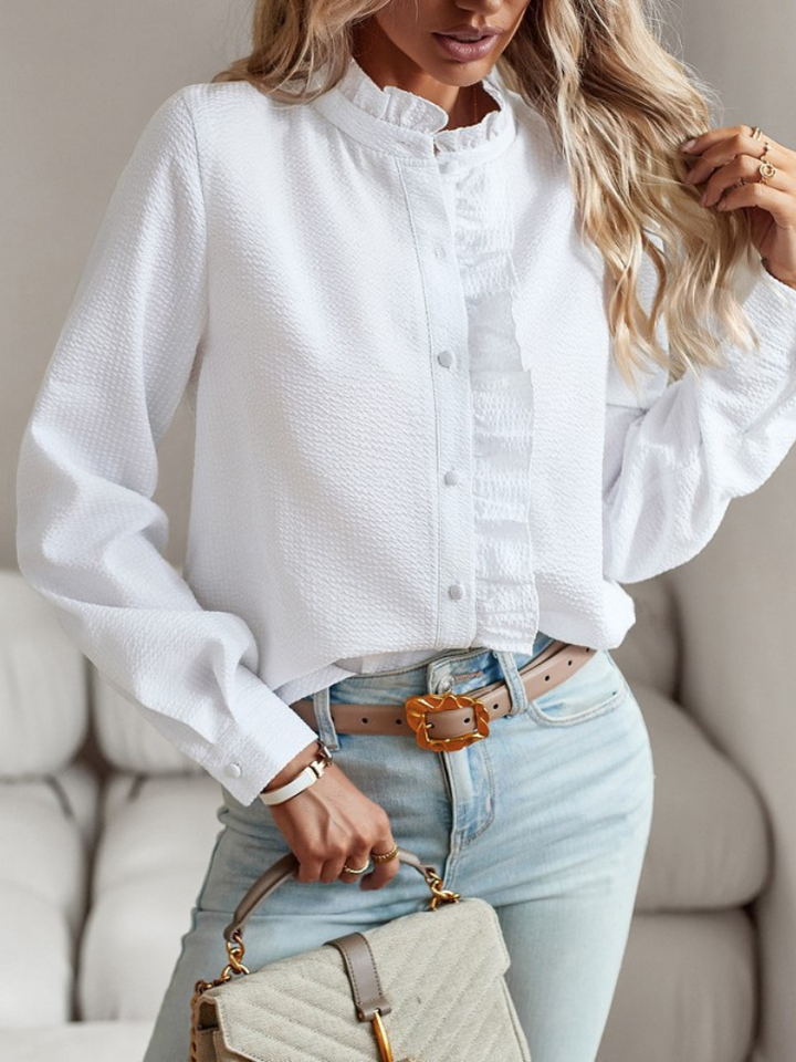 KELLY RUFFLE BLOUSE