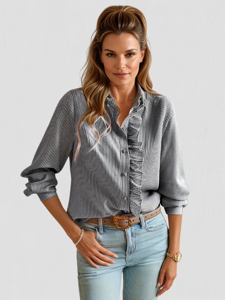 KELLY RUFFLE BLOUSE