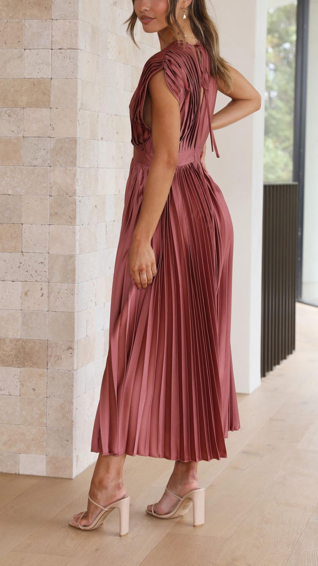 Marla™ Elegant Pleated Dress