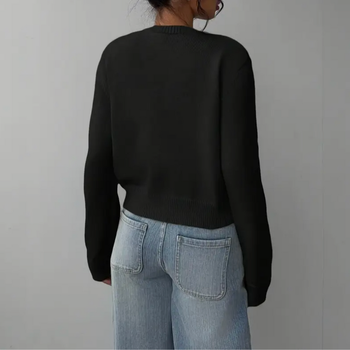 Rosie | Chic Cropped Button Cardigan – Cozy Knit for Everyday Style