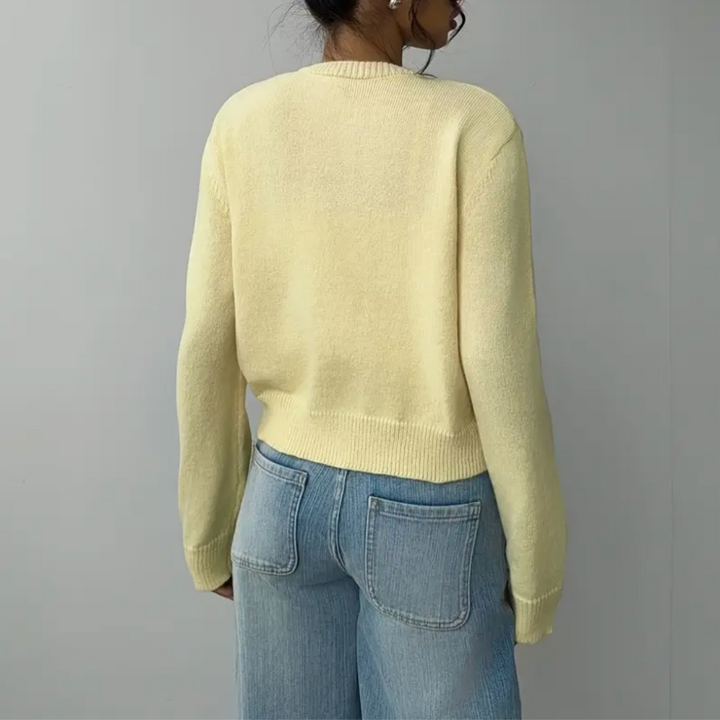 Rosie | Chic Cropped Button Cardigan – Cozy Knit for Everyday Style