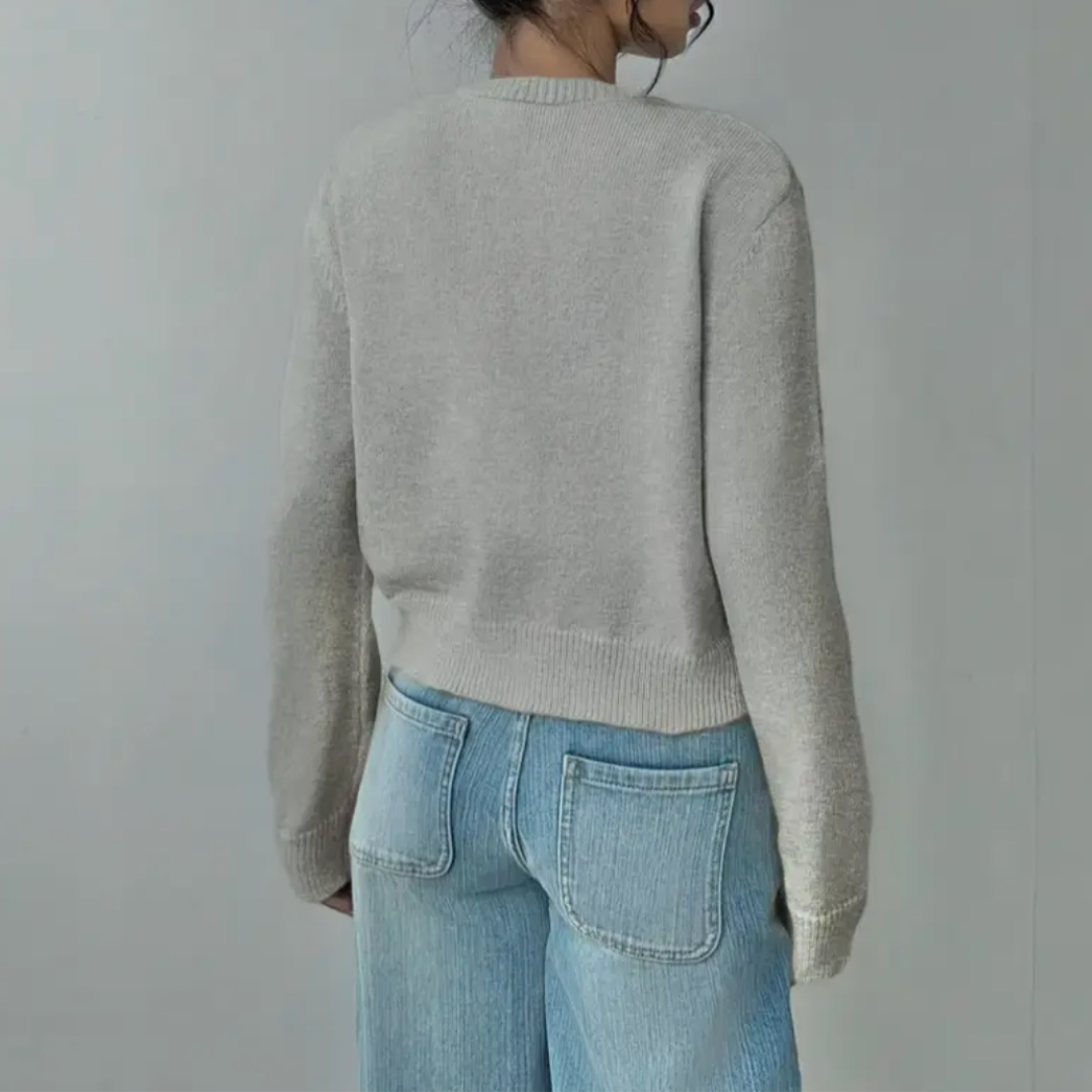 Rosie | Chic Cropped Button Cardigan – Cozy Knit for Everyday Style