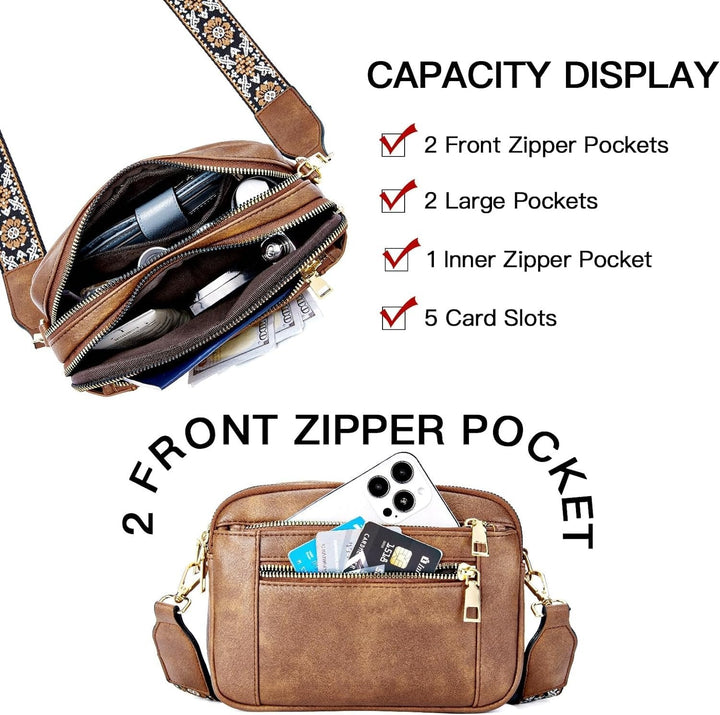 Camila | Refined Leather Shoulder Bag