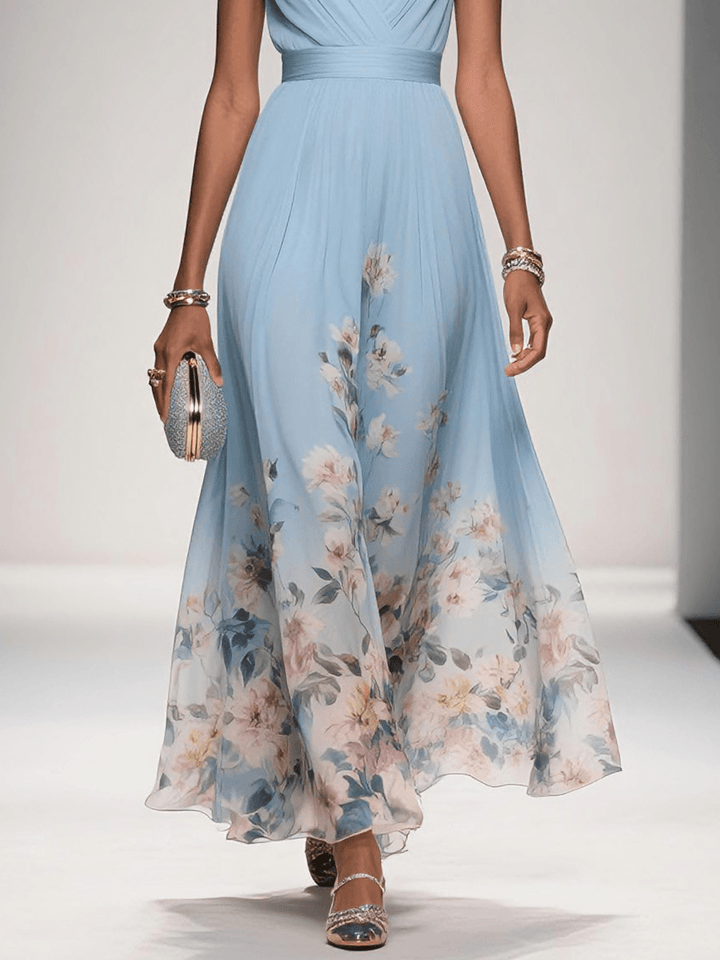 Serena | Women's Floral V Neck Wedding Guest Dress