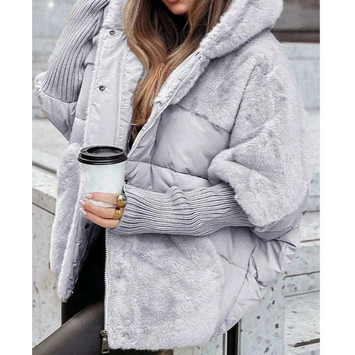 Time-limited Special Women’s Oversized Hooded Patchwork Puffer Coat