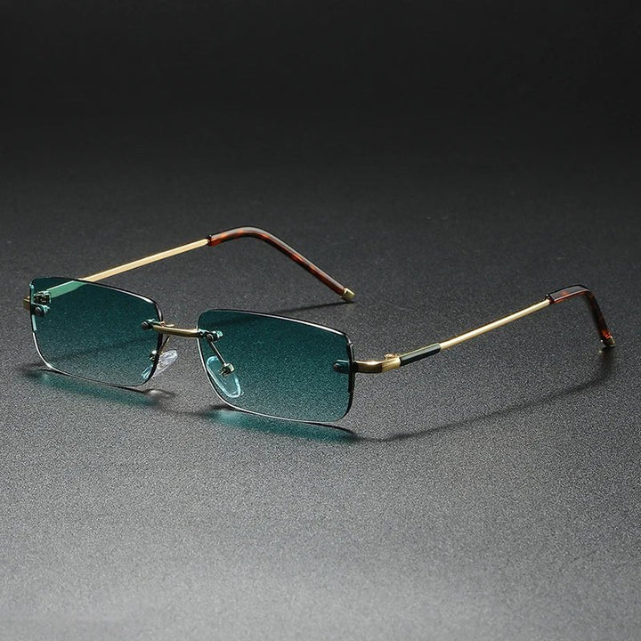 Luxe | Sunglasses Rimless Rectangle Gradient UV400 Protection