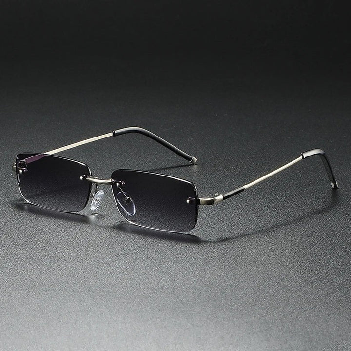 Luxe | Sunglasses Rimless Rectangle Gradient UV400 Protection