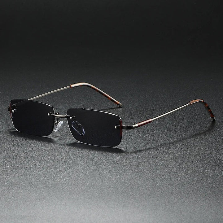 Luxe | Sunglasses Rimless Rectangle Gradient UV400 Protection