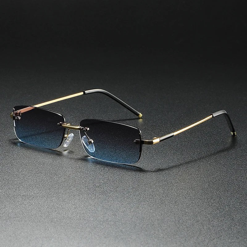 Luxe | Sunglasses Rimless Rectangle Gradient UV400 Protection