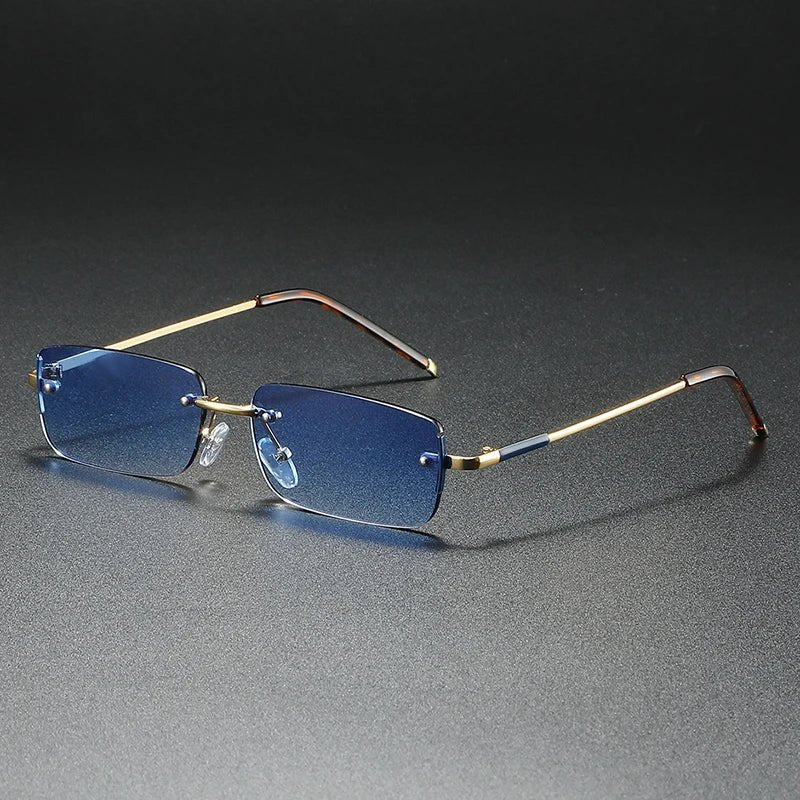 Luxe | Sunglasses Rimless Rectangle Gradient UV400 Protection