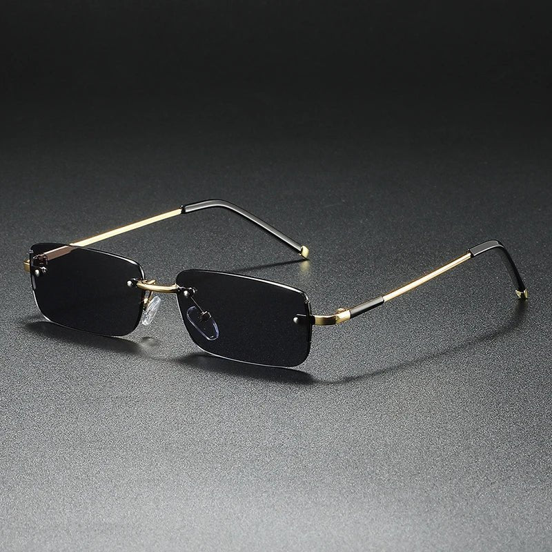Luxe | Sunglasses Rimless Rectangle Gradient UV400 Protection