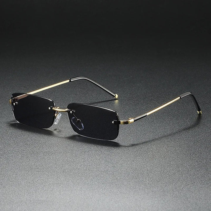 Luxe | Sunglasses Rimless Rectangle Gradient UV400 Protection